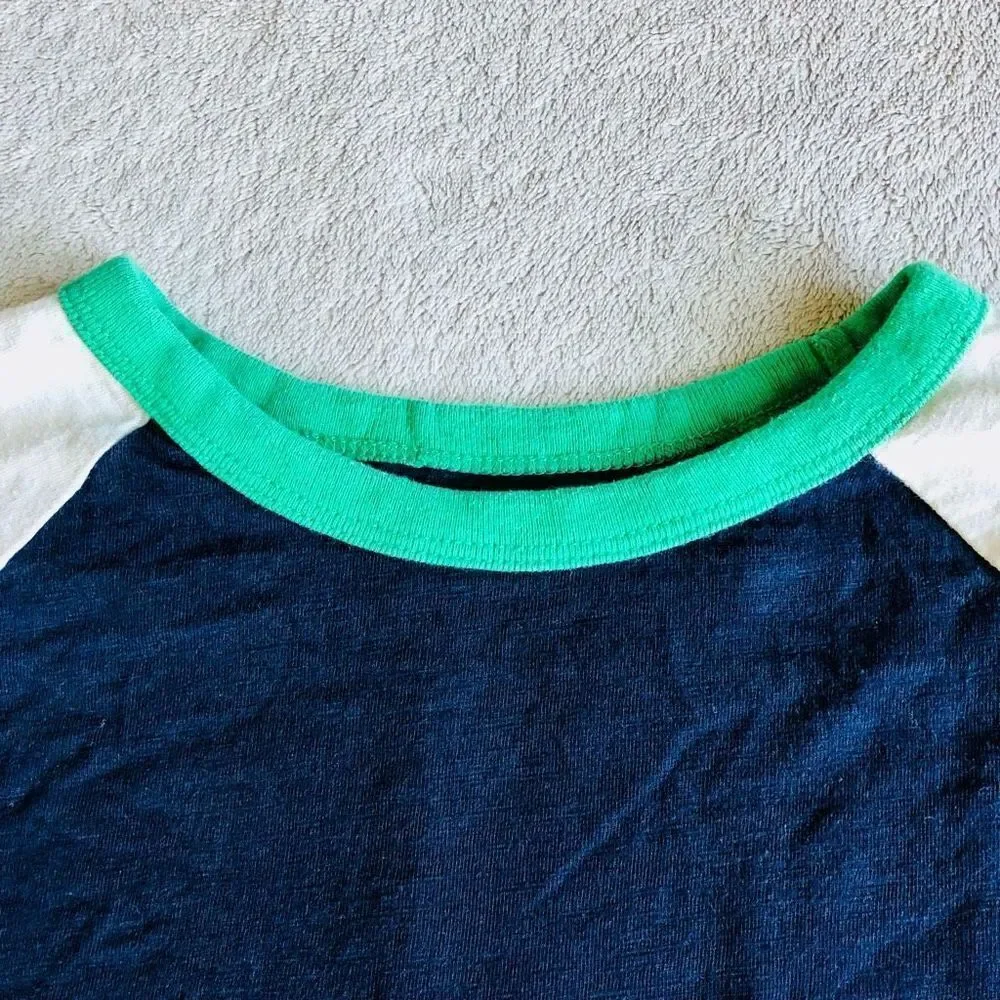 Gymboree Boys Long Sleeve Color blocked Baseball T-Shirt